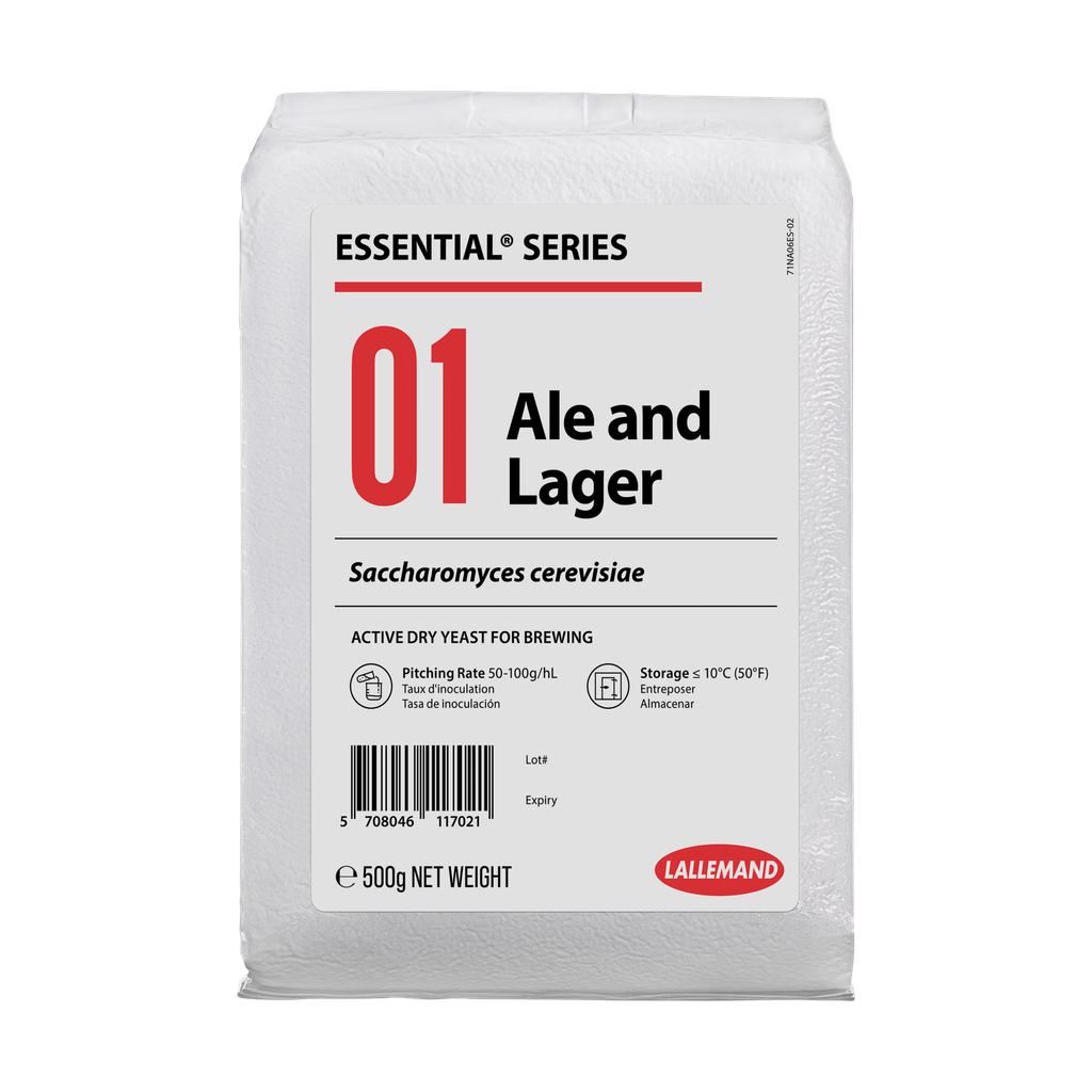 *LEVADURA ESSENTIAL 01 - ALE & LAGER 500GR 